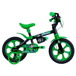 Bicicleta Aro 12 Play Kids Preto e Verde - Cairu