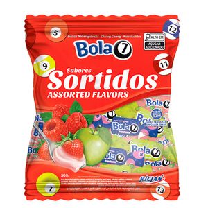 Bala Bola 7 Sabores Sortidos 500g
