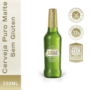 Cerveja Stella Artois Pure Gold sem Glúten Long Neck 330ml