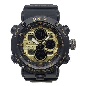 Relógio Masculino Onix AnaDigi OX116 Preto e Dourado